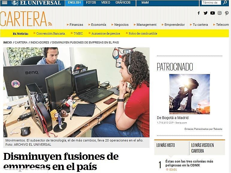 Disminuyen fusiones de empresas en el pas